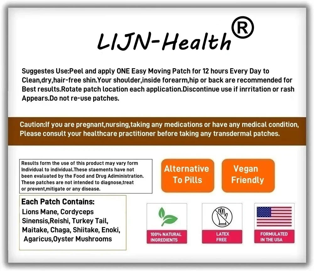 Nootropic Vitamin Brain Matrix – Parches Transdérmicos para Memoria, Enfoque y Apoyo Cognitivo