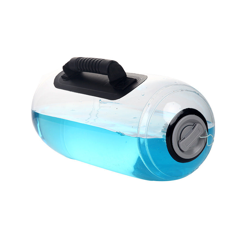 Mancuerna de Agua Transparente | Pesas Ajustables para Entrenamiento en Casa y Gimnasio 💧🏋️